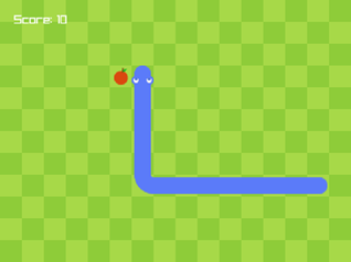 A screenshot showcasing the Snake game of Retro Games Gallery.